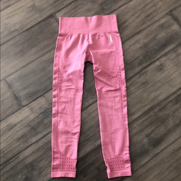 GYMSHARK Dusty Rose Energy Seamless Leggings - Picture 3 of 9